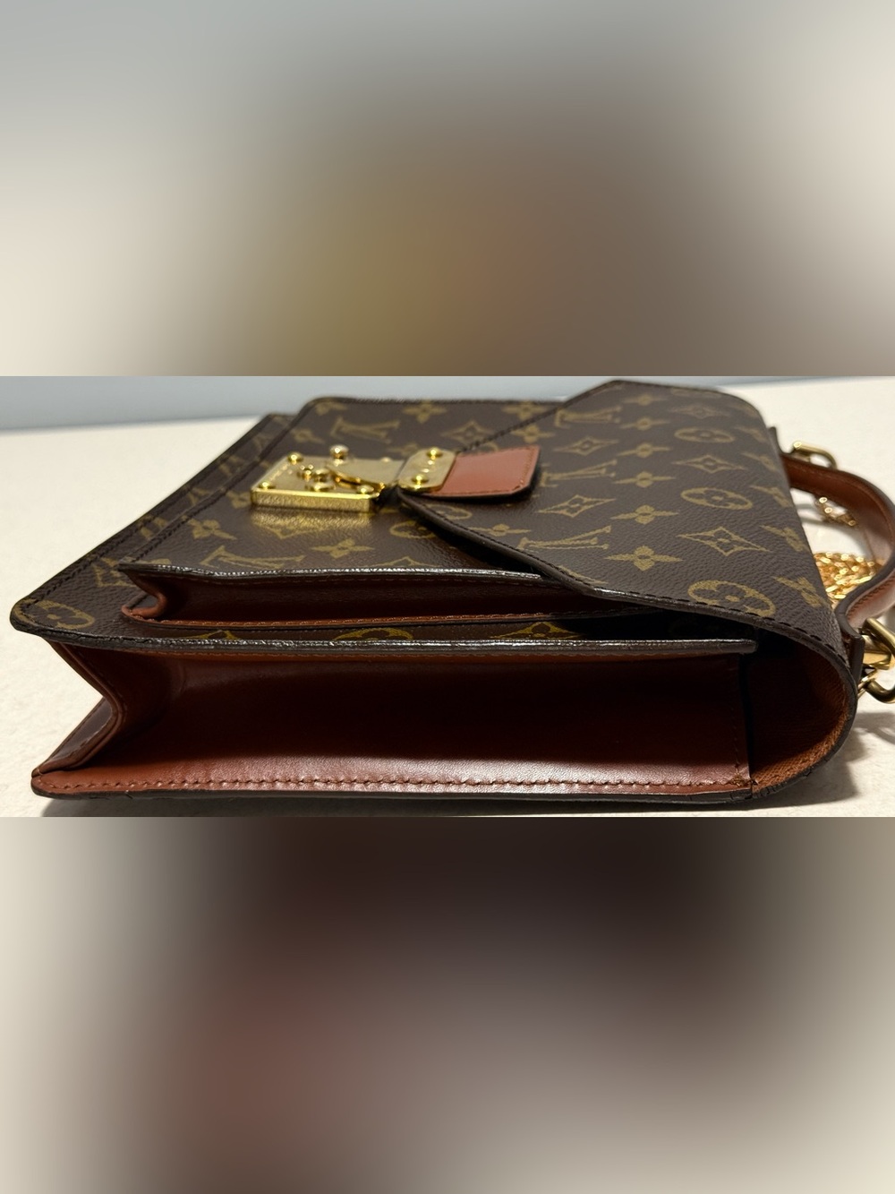 Louis Vuitton Vintage Monceau Monogram Canvas Handbag - Picture 5 of 15